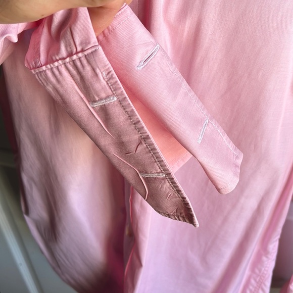 TM Lewin Fine British Dress Shirt 16/33 French Cuff - Picture 4 of 13